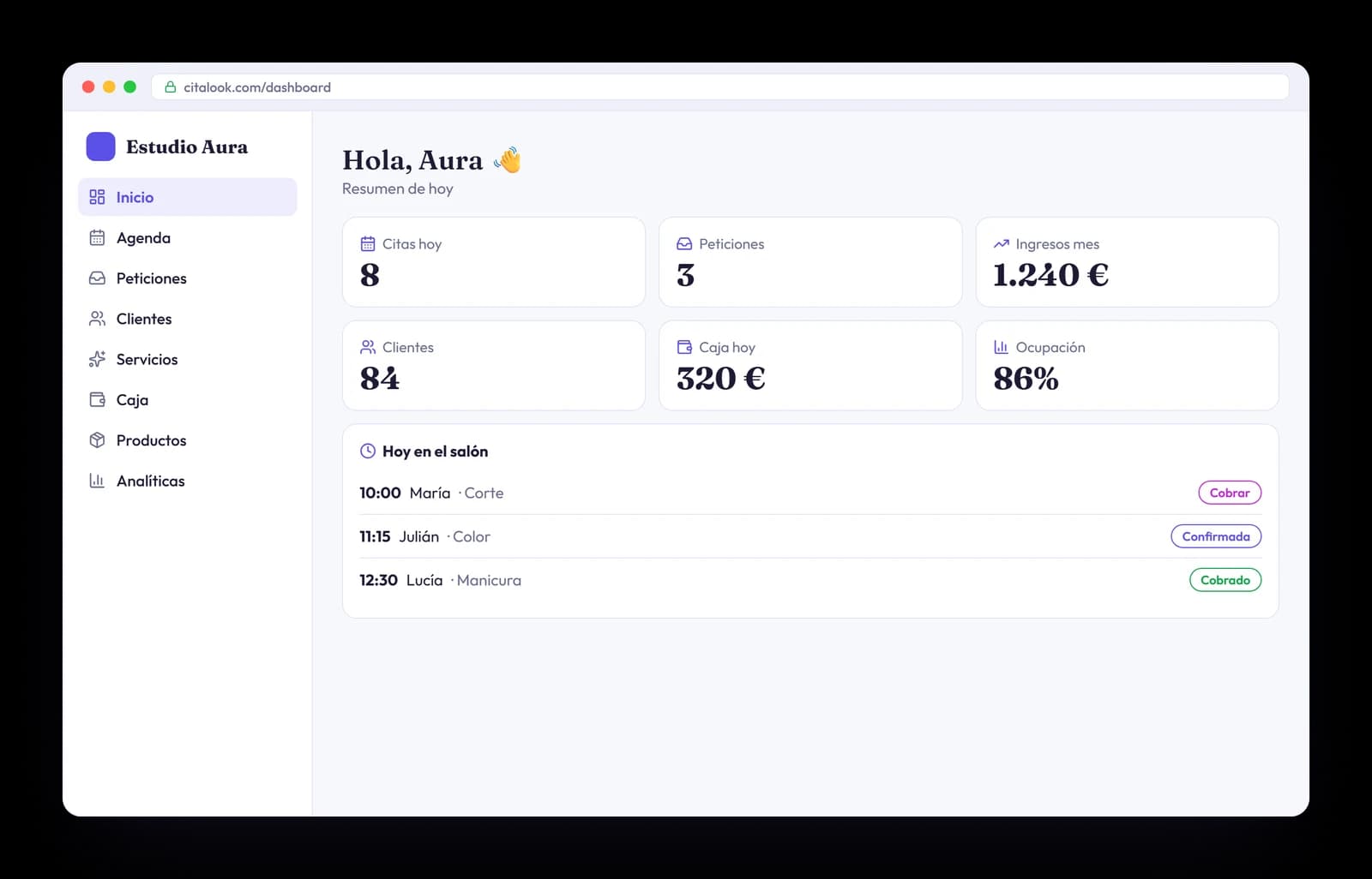 Tu panel de control